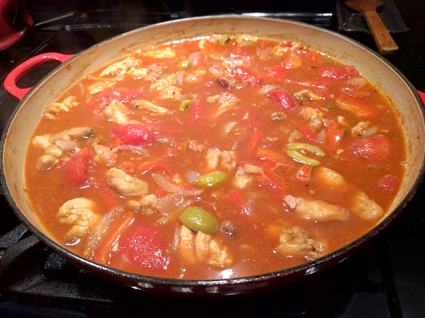 Cuban chicken stew