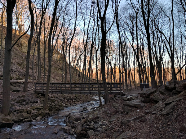 Bruce Trail bridge near Sherman Falls